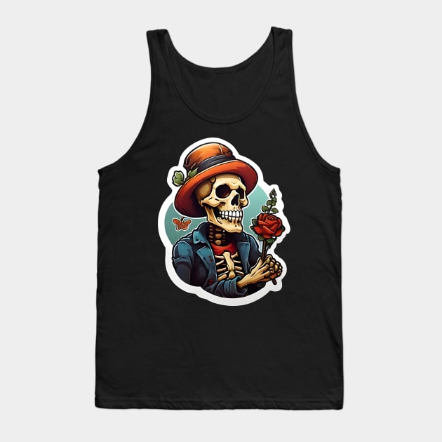 Romantic Skeleton Tank Top by VivaLaRetro